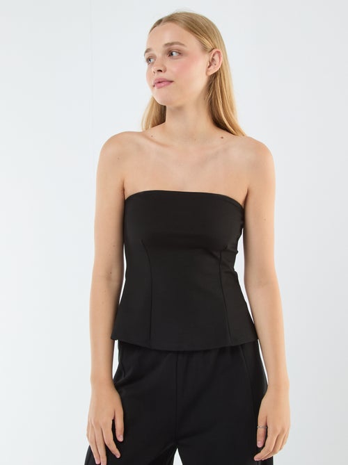 Bustier uni évasé - Kiabi