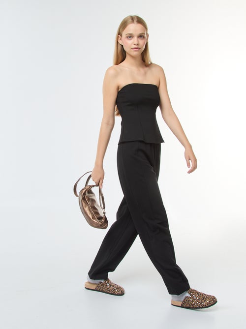 Bustier uni évasé - Kiabi