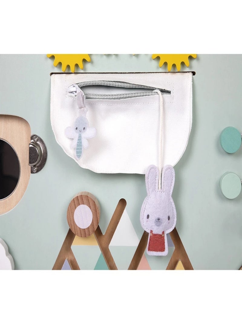 Busy-board Ourson en bois Blanc - Kiabi