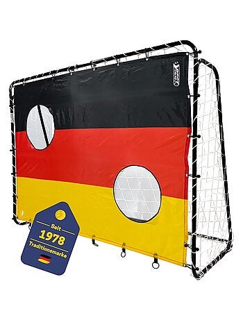 But de football 213 x 152 x 76 cm en noir avec cible de tir "Allemagne