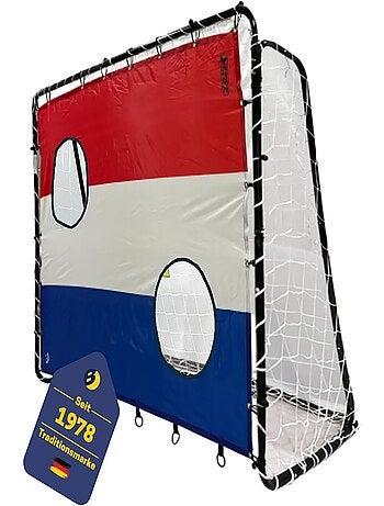 But de football 213 x 152 x 76 cm en noir avec cible de tir "Pays Bas