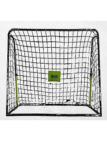 But de football 213 x 152 x 76 cm en noir avec fonction Rebond