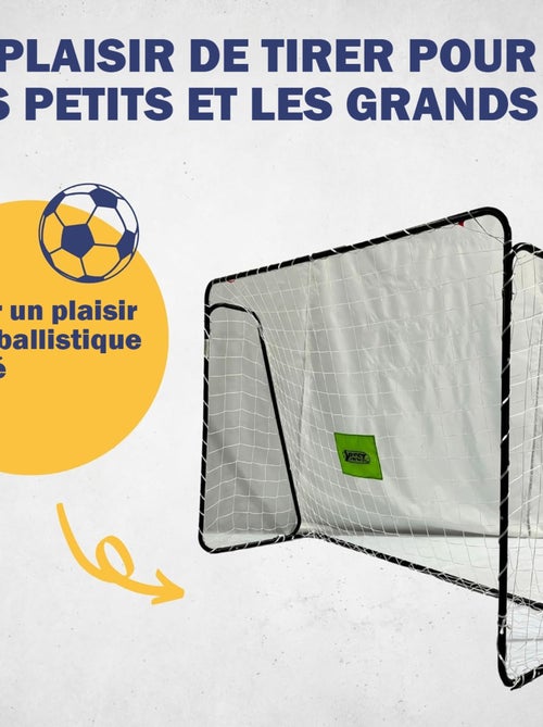 But de football 213 x 152 x 76 cm en noir - Kiabi But de football 213 x 152 x 76 cm en noir - Kiabi