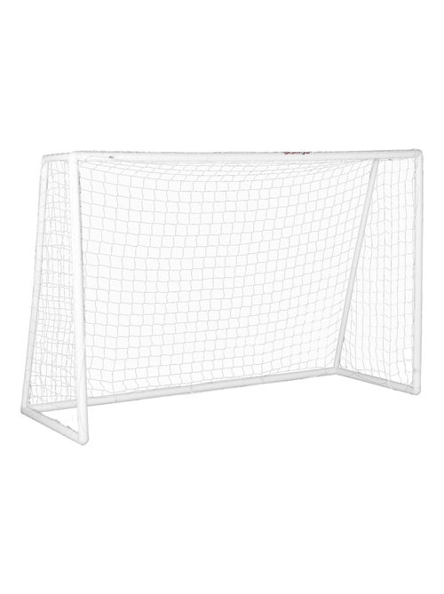 But de football cage de foot - dim. 180L x 92l x 124H cm - PVC blanc - Kiabi