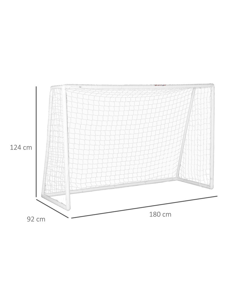 But de football cage de foot - dim. 3L x 1,2l x 2H m - PVC blanc Blanc - Kiabi