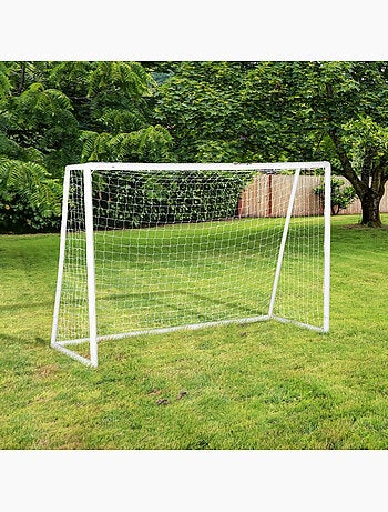 But de football cage de foot but futsal - dim. 2,4L x 0,9l x 1,8H m - PVC blanc