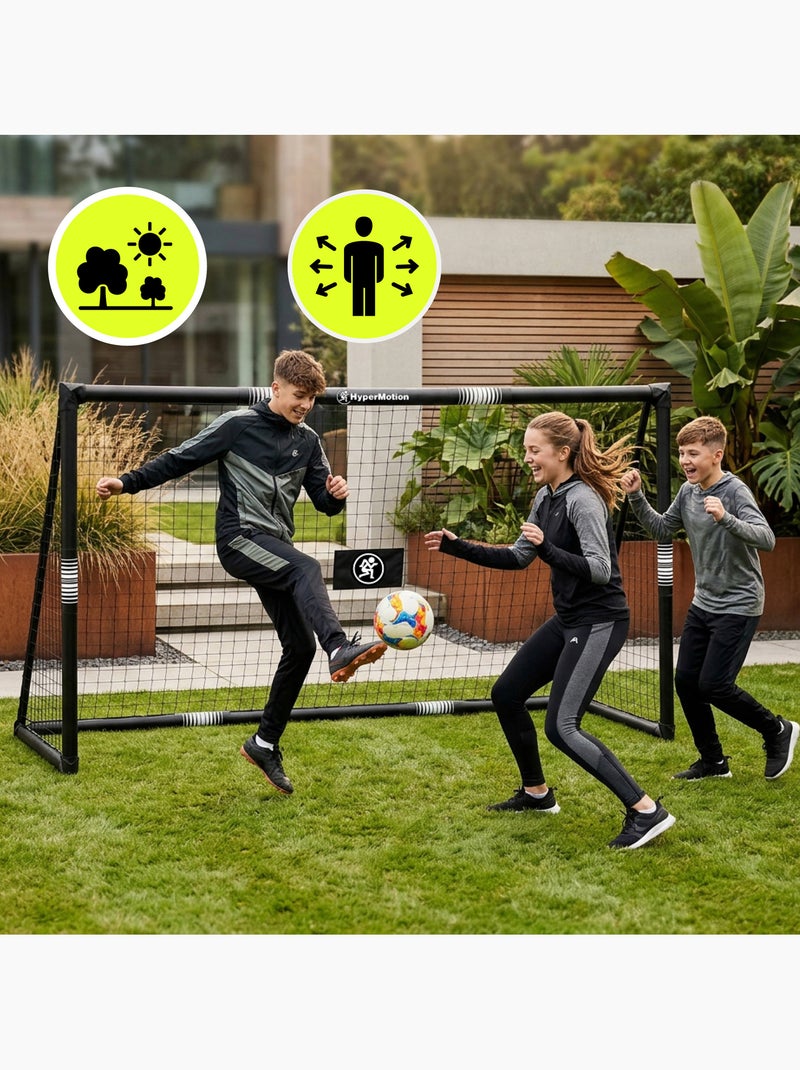 But de Football HyperMotion 240 x 160 cm - Cage avec Filet et Ancrages Noir - Kiabi