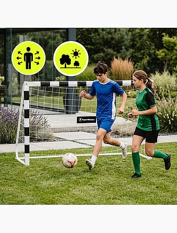 But de football HyperMotion PRO 180 x 120 cm - Cage Renforcé avec Filet et Ancrages
