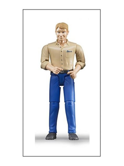 Bworld - Homme Blond avec pantalon bleu - Kiabi