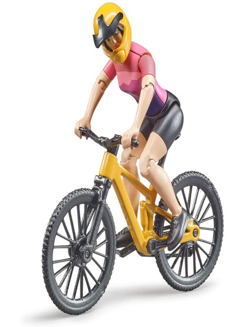 bworld Vélo de montagne avec une femme cycliste - Kiabi
