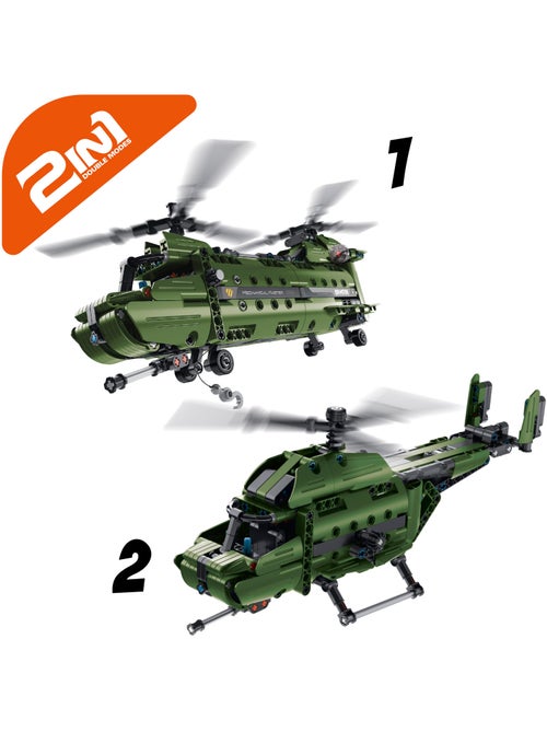 Bym hélicoptère 2-en-1 détachable 393 pièces - Kiabi