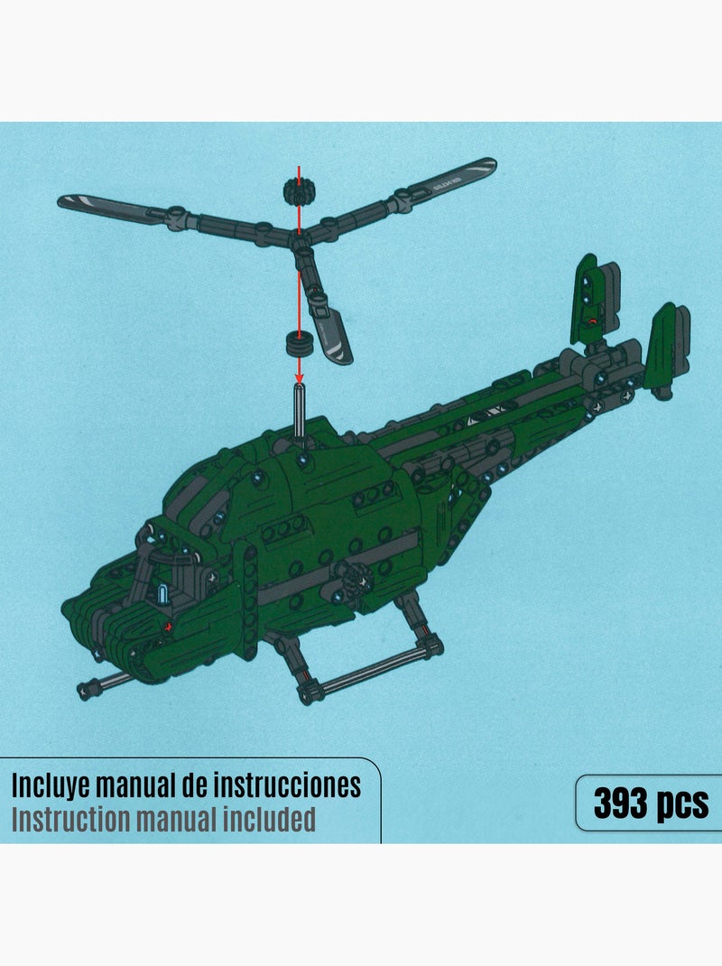 Bym hélicoptère 2-en-1 détachable 393 pièces N/A - Kiabi