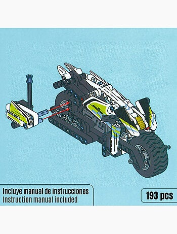 Bym moto détachable police 193 pièces
