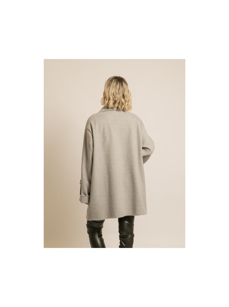 Caban oversize UBLIAZA Gris - Kiabi