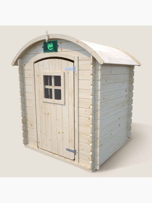 Cabane chalet en bois extérieur avec toit arrondi PATTY - Kiabi