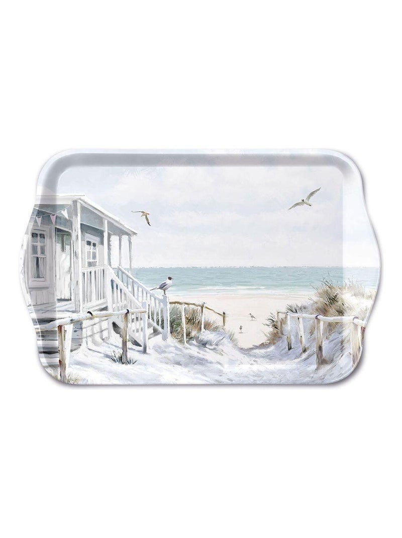 Cabane de plage - Mini plateau vide poches rectangulaire Bleu - Kiabi