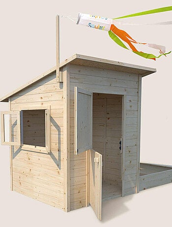 Cabane en bois avec bac à sable intégré PALM SPRINGS