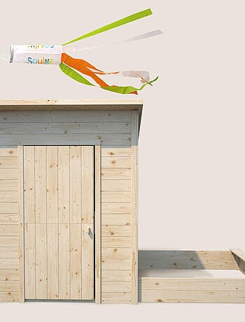 Cabane en bois avec bac à sable intégré PALM SPRINGS