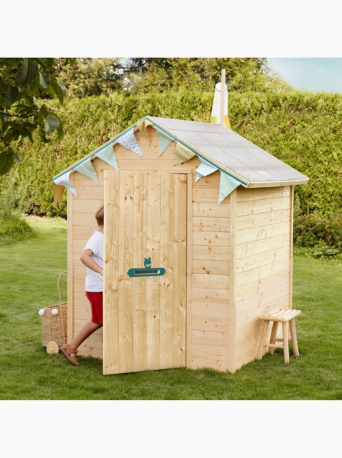 Cabane en bois avec fenêtre et boîte aux lettres GARANCE - Kiabi