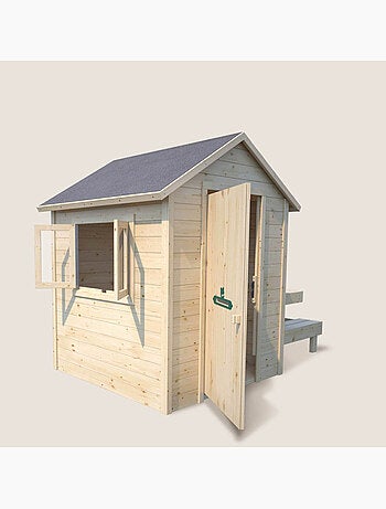 Cabane en bois avec table pique-nique TIANA