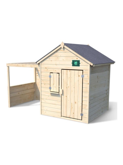 Cabane en bois enfant avec pergola ALPAGA - Kiabi