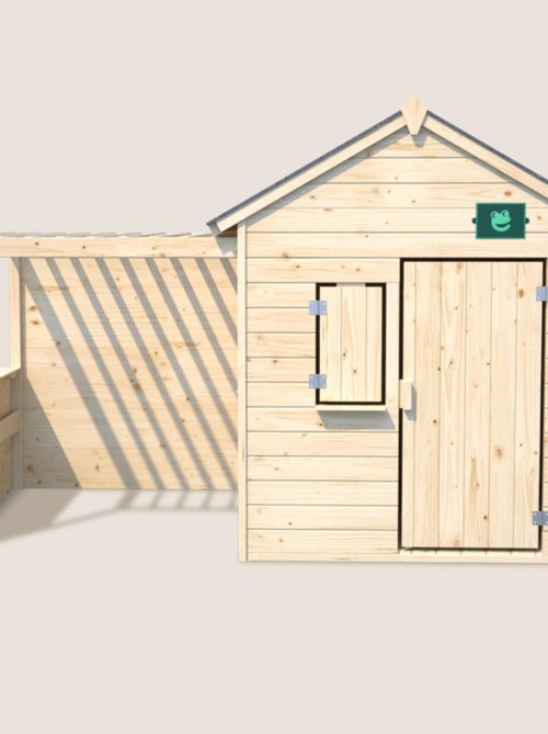 Cabane en bois enfant avec pergola ALPAGA - Kiabi