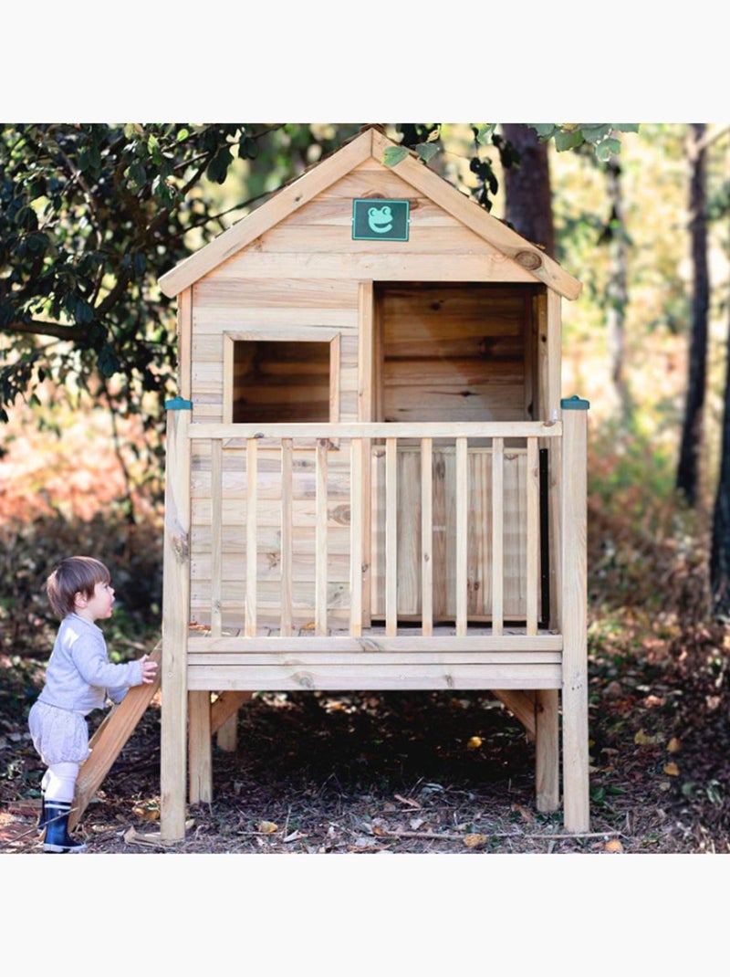 Cabane en bois enfant sur pilotis WINNY Marron - Kiabi