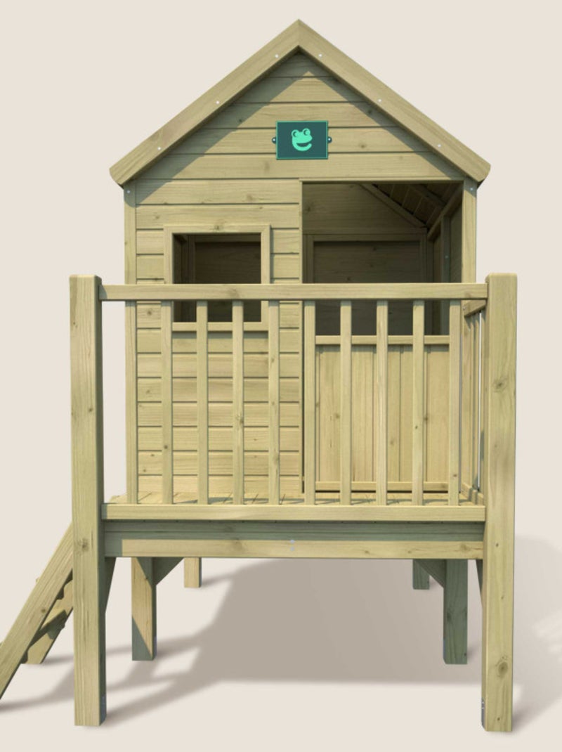 Cabane en bois enfant sur pilotis WINNY Marron - Kiabi