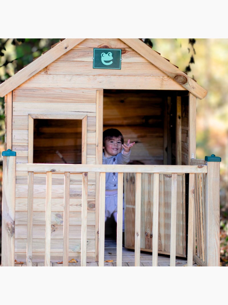 Cabane en bois enfant sur pilotis WINNY Marron - Kiabi