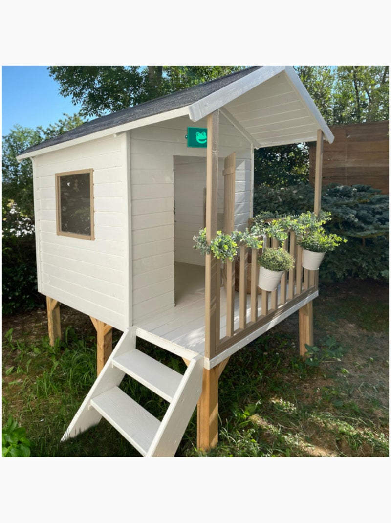 Cabane en bois pour enfants - Kangourou - Soulet Beige - Kiabi