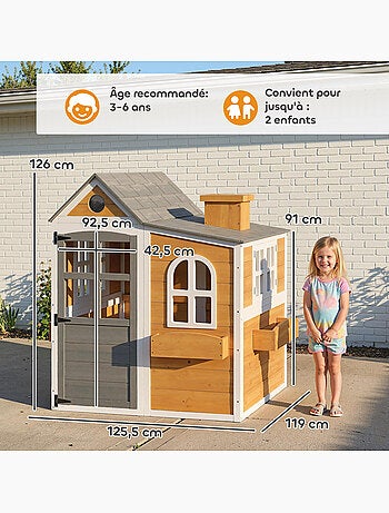 Cabane enfant maisonnette de jardin bois