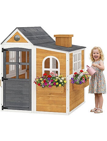 Cabane enfant maisonnette de jardin bois