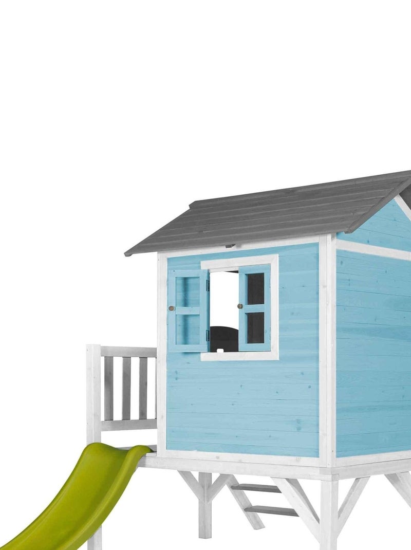 Cabane enfant sur pilotis bleue Lodge XL - Sunny Bleu - Kiabi
