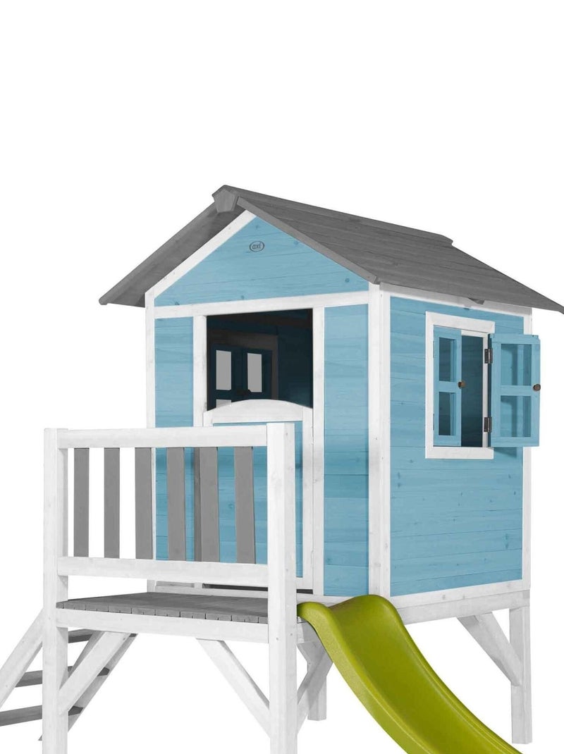 Cabane enfant sur pilotis bleue Lodge XL - Sunny Bleu - Kiabi