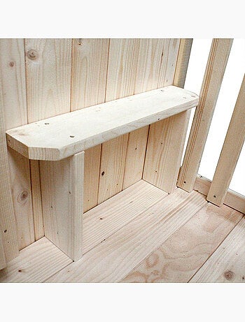Cabane roulotte en bois sur pilotis pour enfants CARRY