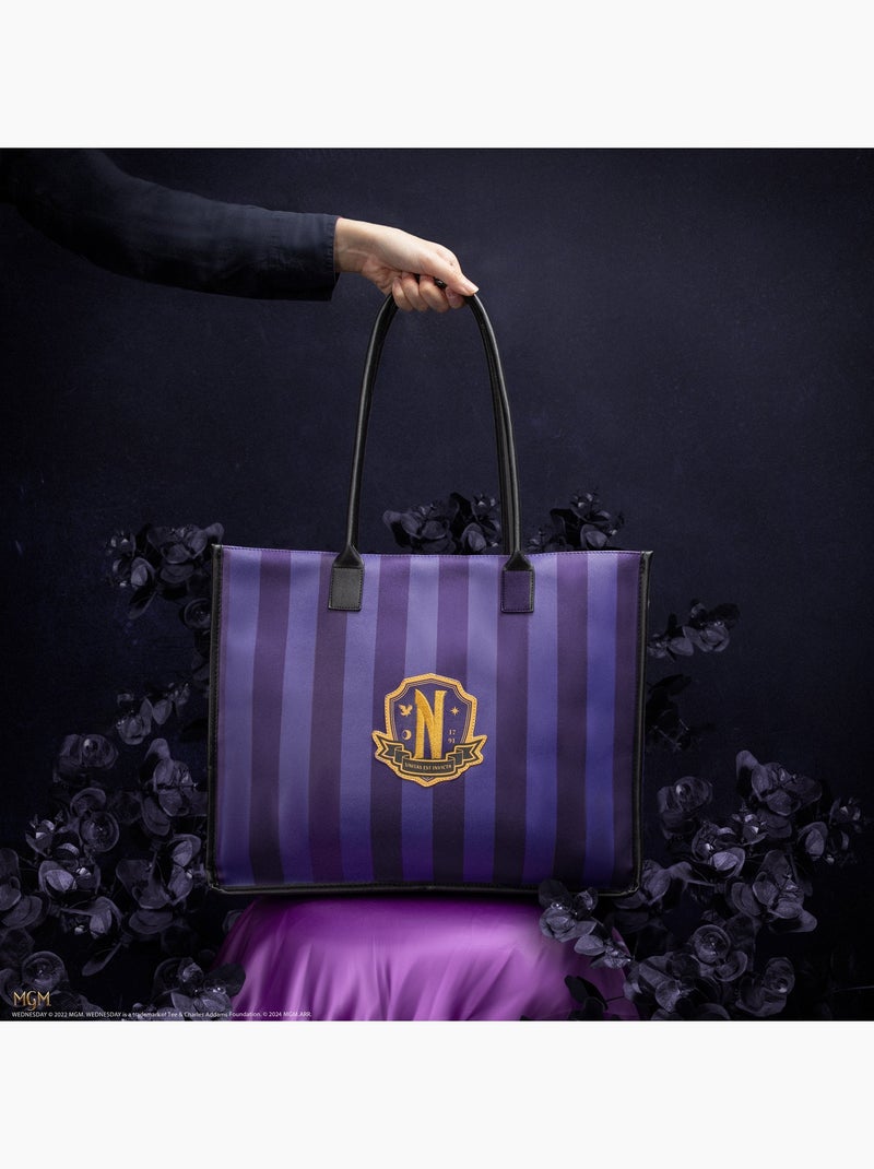 Cabas Académie Nevermore Violet - Mercredi Violet - Kiabi