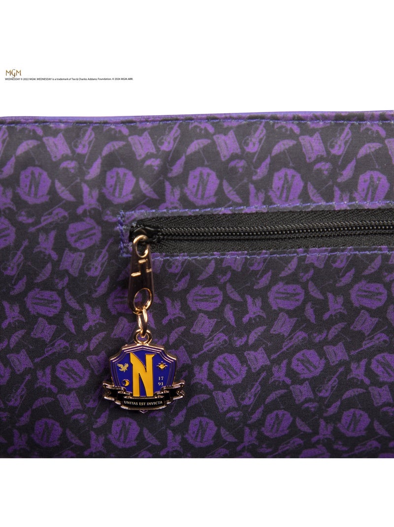 Cabas Académie Nevermore Violet - Mercredi Violet - Kiabi