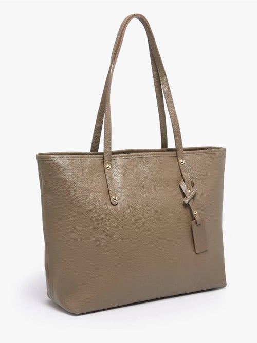 Cabas caviar cuir milano cuir de vachette - Kiabi Cabas caviar cuir milano cuir de vachette - Kiabi