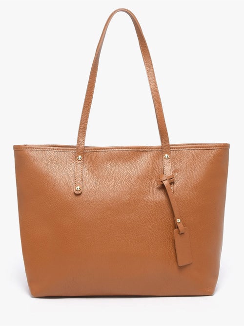 Cabas caviar cuir milano cuir de vachette - Kiabi Cabas caviar cuir milano cuir de vachette - Kiabi