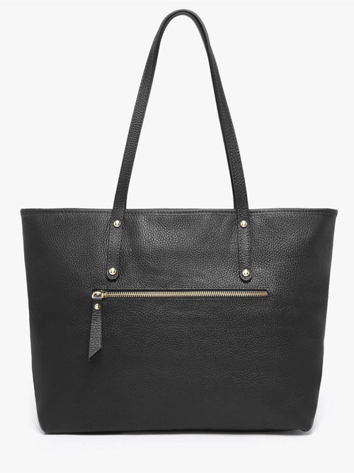 Cabas caviar cuir milano cuir de vachette - Kiabi