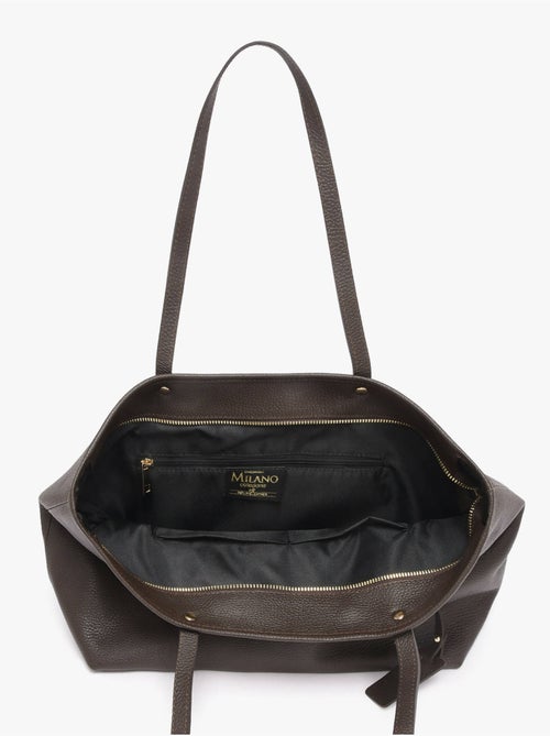 Cabas caviar cuir milano cuir de vachette - Kiabi Cabas caviar cuir milano cuir de vachette - Kiabi