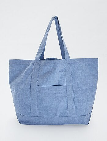 Cabas de plage extra-large en coton
