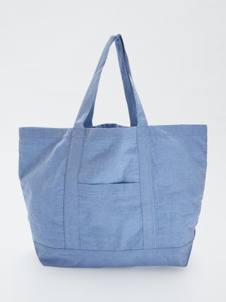 Cabas de plage extra-large en coton