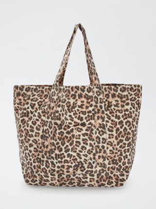 Cabas de plage extra-large en coton