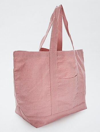 Cabas de plage extra-large en coton