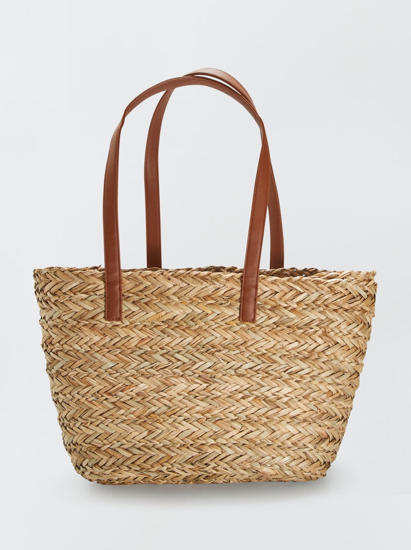 Cabas en paille Marron - Kiabi