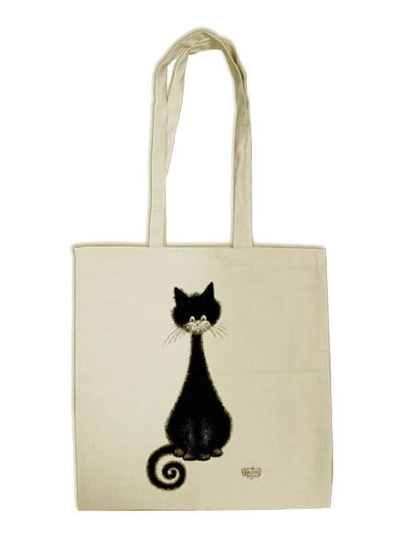 Cabas Femme Les Chats de Dubout - Spirale Beige - Kiabi