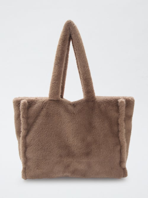 Cabas imitation fourrure - Kiabi