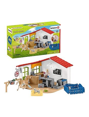 Cabinet vétérinaire avec animaux