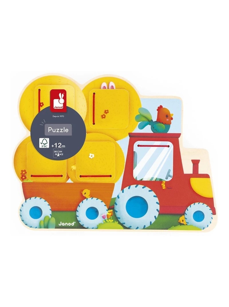 Cache-cache Tracteur Orange - Kiabi